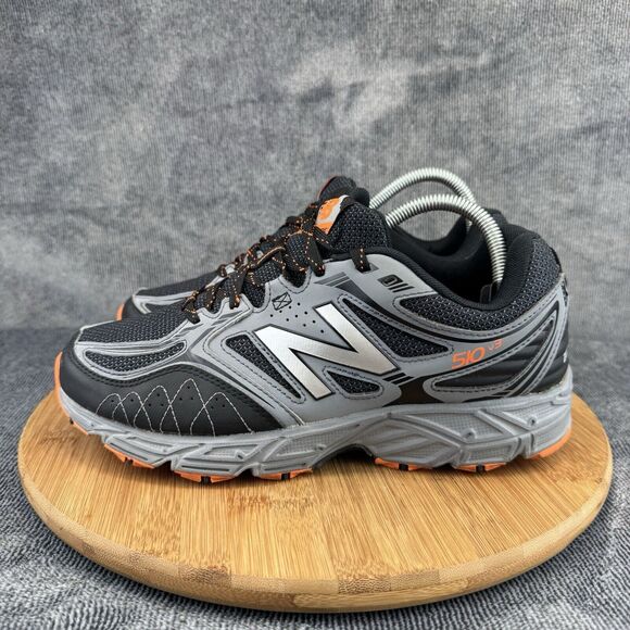 New Balance Mens 510 V3 Size 8.5 4E Shoes Black Orange Running Training Sneaker - Picture 3 of 9